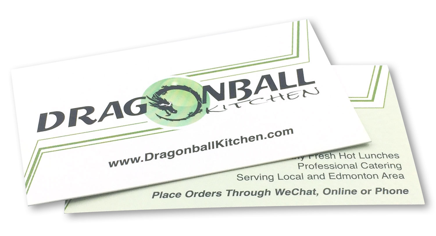 Business Cards Dragon Ball Kitchen | Graphic Design Edmonton