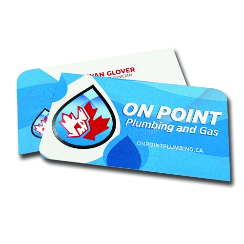 On Point Plumbing - Business Cards Edmonton